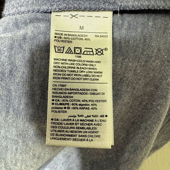 Old Navy Shirt Set of 2 Soft-Washed Short Sleeve Tee Purple & Blue Men Sz Medium - Picture 5 of 12